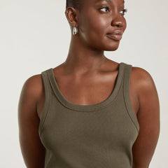 The '90s Rib Dress | Beech