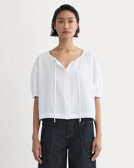 The Gauze Button-Up | White