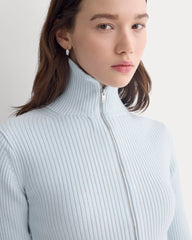 Full-Zip Ribbed Jacket in Everyday Cotton | Skywriting