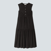 The Tiered Midi Dress | Black