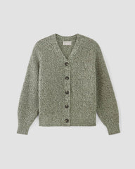 The Felted Merino Cardigan | Seafoam Green / Kambaba Twist