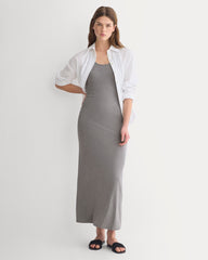 Racerback Maxi Knit Dress | Mid Heather Grey