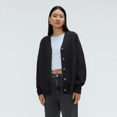 The Felted Merino Cardigan | Black