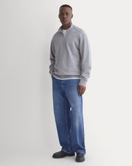 Lightweight Terry Zip Pullover | Vintage Heather Grey
