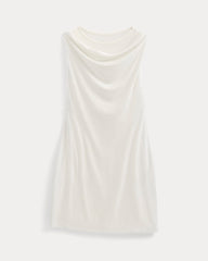 Cowl Neck Mini Dress | Bone