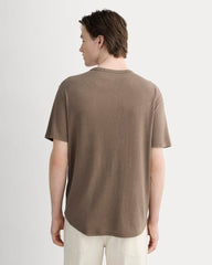 The Cotton Linen Tee | Deep Taupe