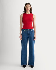 The Tank in Ultrasoft Merino | Classic Red