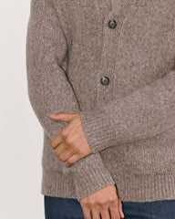 The Cloud Relaxed Cardigan | Taupe Melange