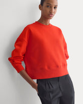 Luxe Fleece Sweatshirt | Fiery Red