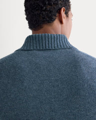 Luxe Merino Quarter-Zip Pullover | Heather Midnight Navy