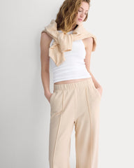 Lightweight Terry Pintuck Sweatpant | Parchment