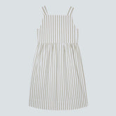 The Seersucker Midi Dress | Nutria / Off-White