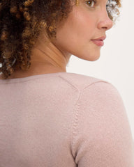 The Square Neck in Cashmere | Dusty Rose