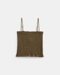 Gauze Smocked Cami | Beech