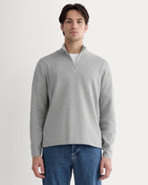 The No-Sweat Quarter-Zip | Heathered Grey