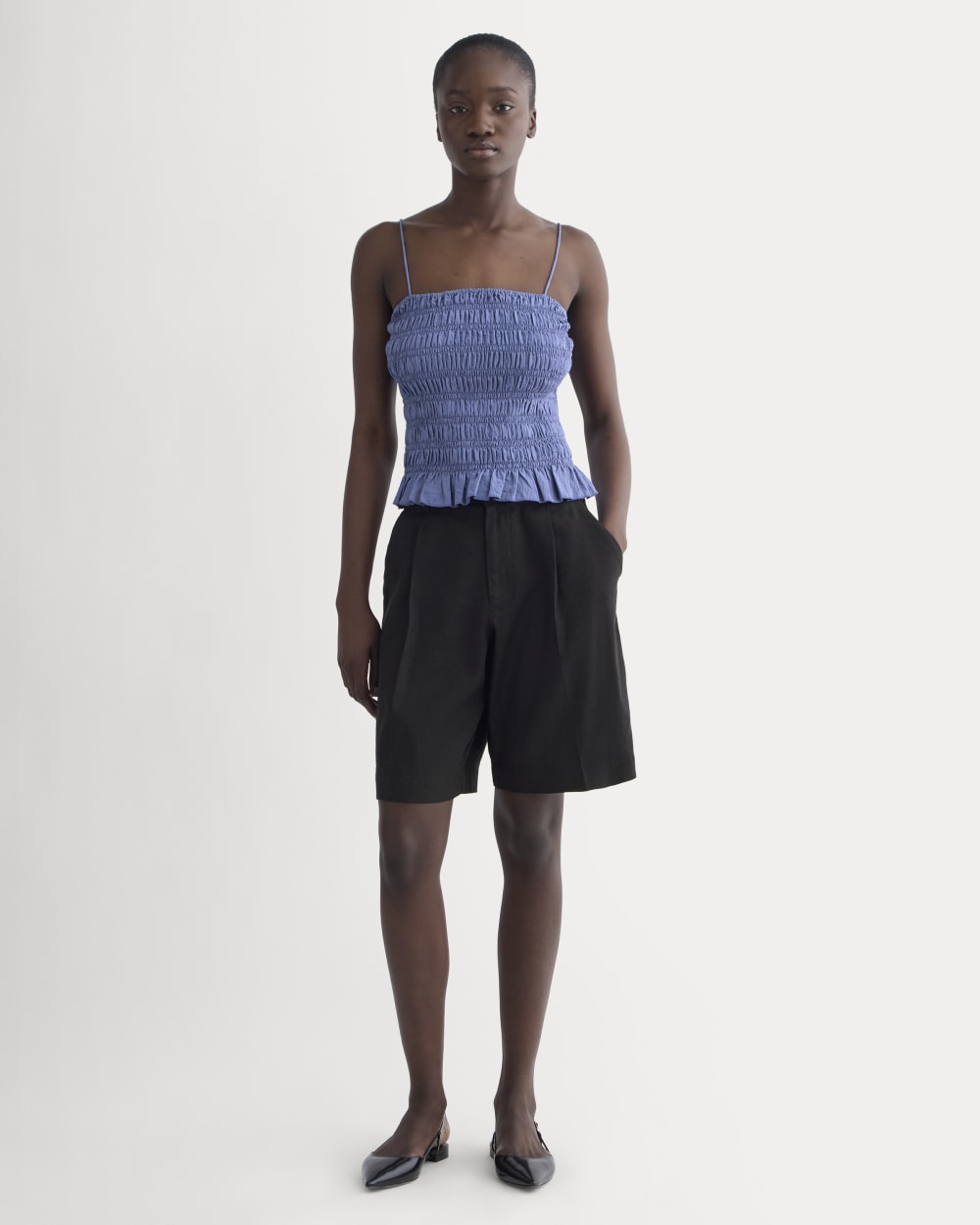 The Smocked Tank | Blue Dusk