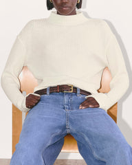 The Cozy Rib Funnel-Neck | Bone