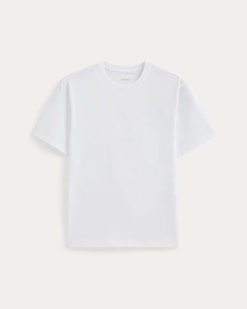 Archive Standard-Fit Cotton Crew | White