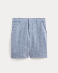 The 7" Linen Trouser Short | Chambray