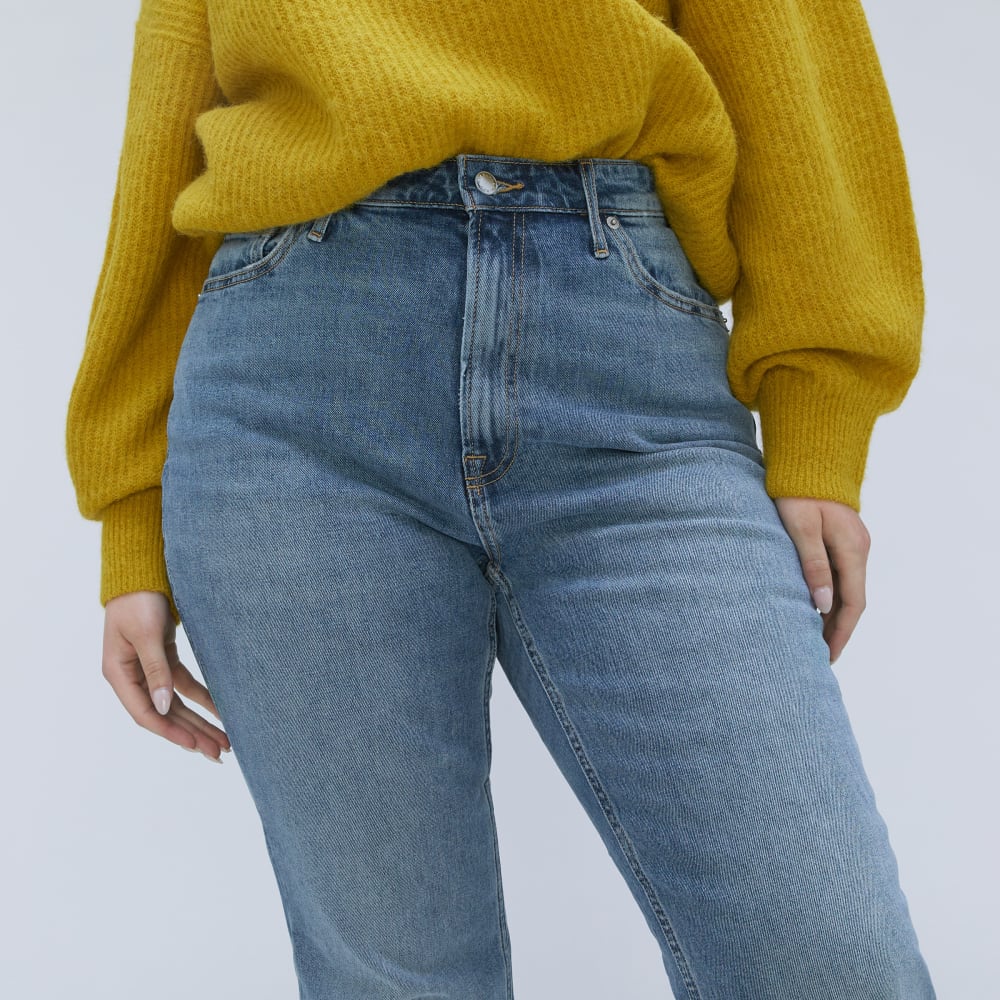 The Cheeky Hourglass Jean | Worn-In Mid Blue | 28.5" Inseam