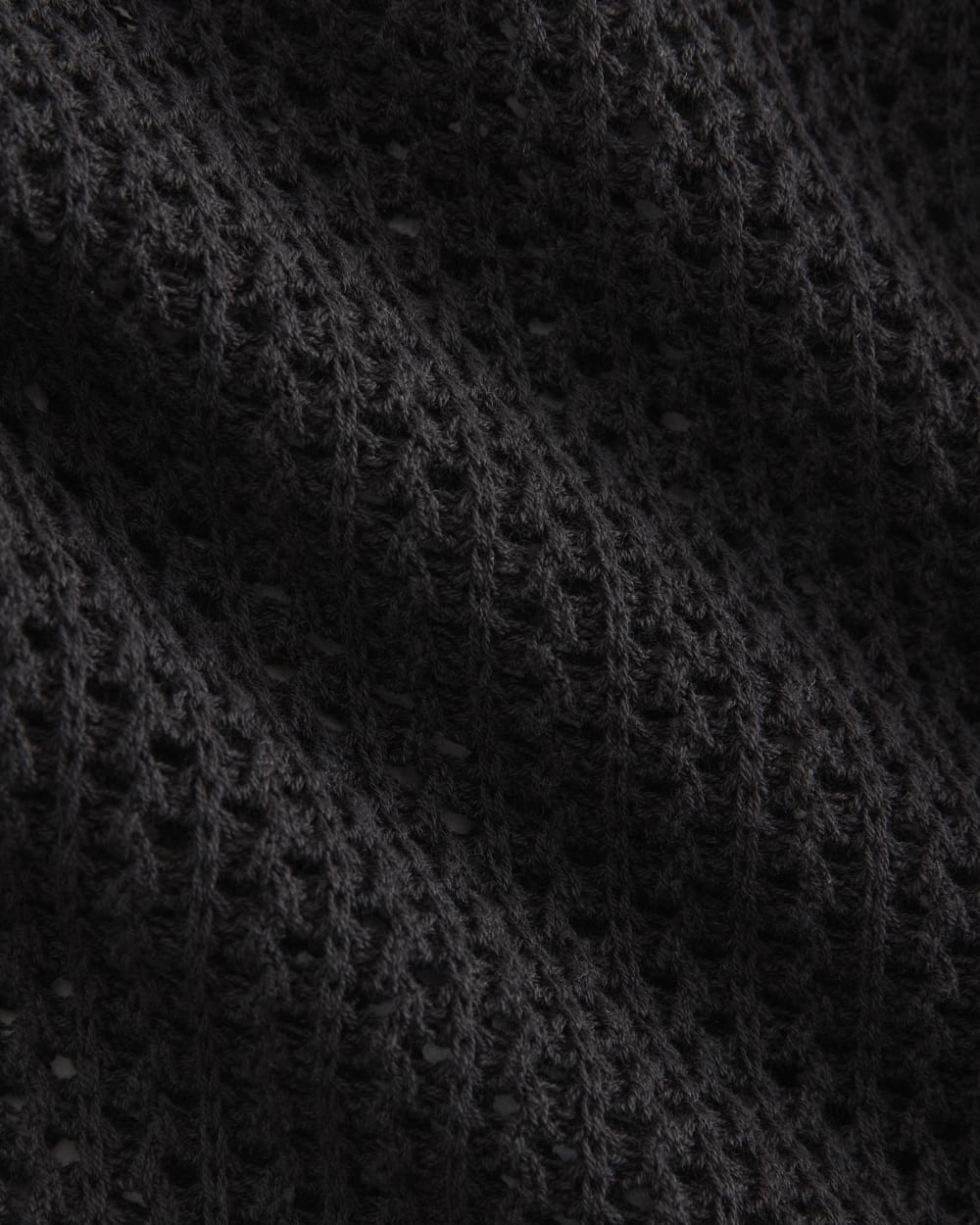 Lace-Knit Cardigan | Black
