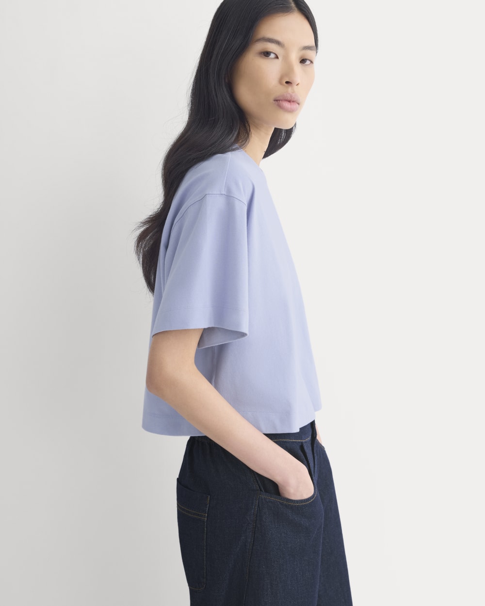 Forever Jersey Cropped Tee | Aleutian