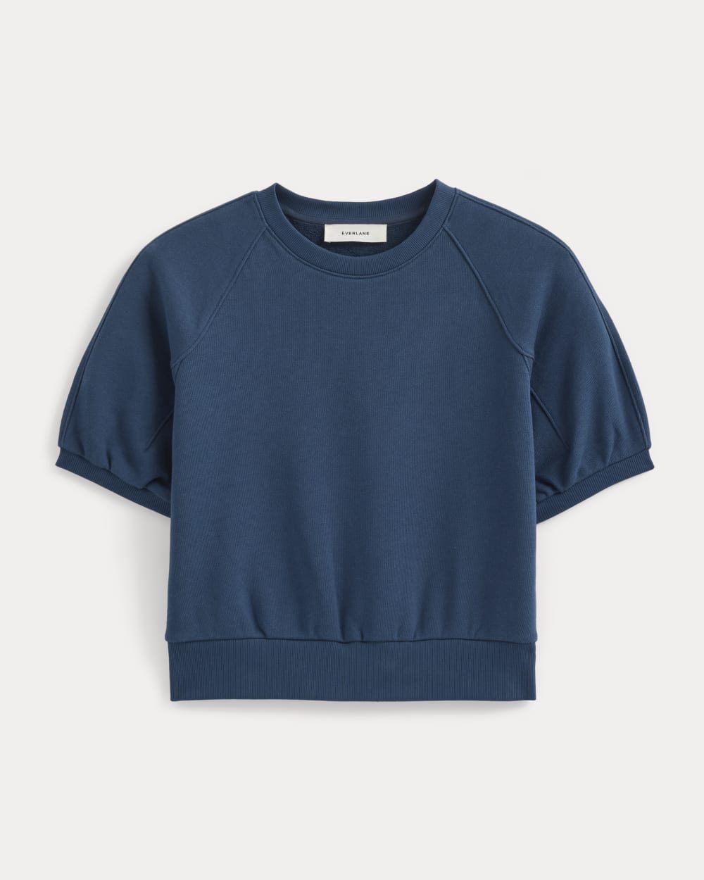 Lightweight Terry Blouson Short-Sleeve Crew | Blue Wing Teal