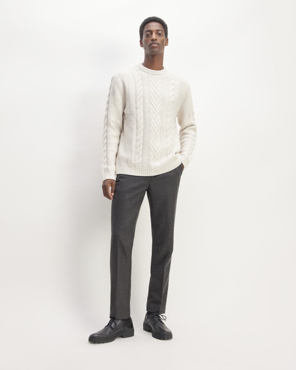 The Wool Flannel Pant | Heather Charcoal