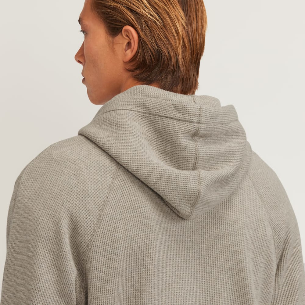 The Waffle-Knit Hoodie | Heathered Oatmeal