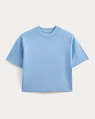 Oversized Seamed Tee | Open Air Blue