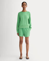 The Off-Duty Long-Sleeve Tee | Green Garment Dye