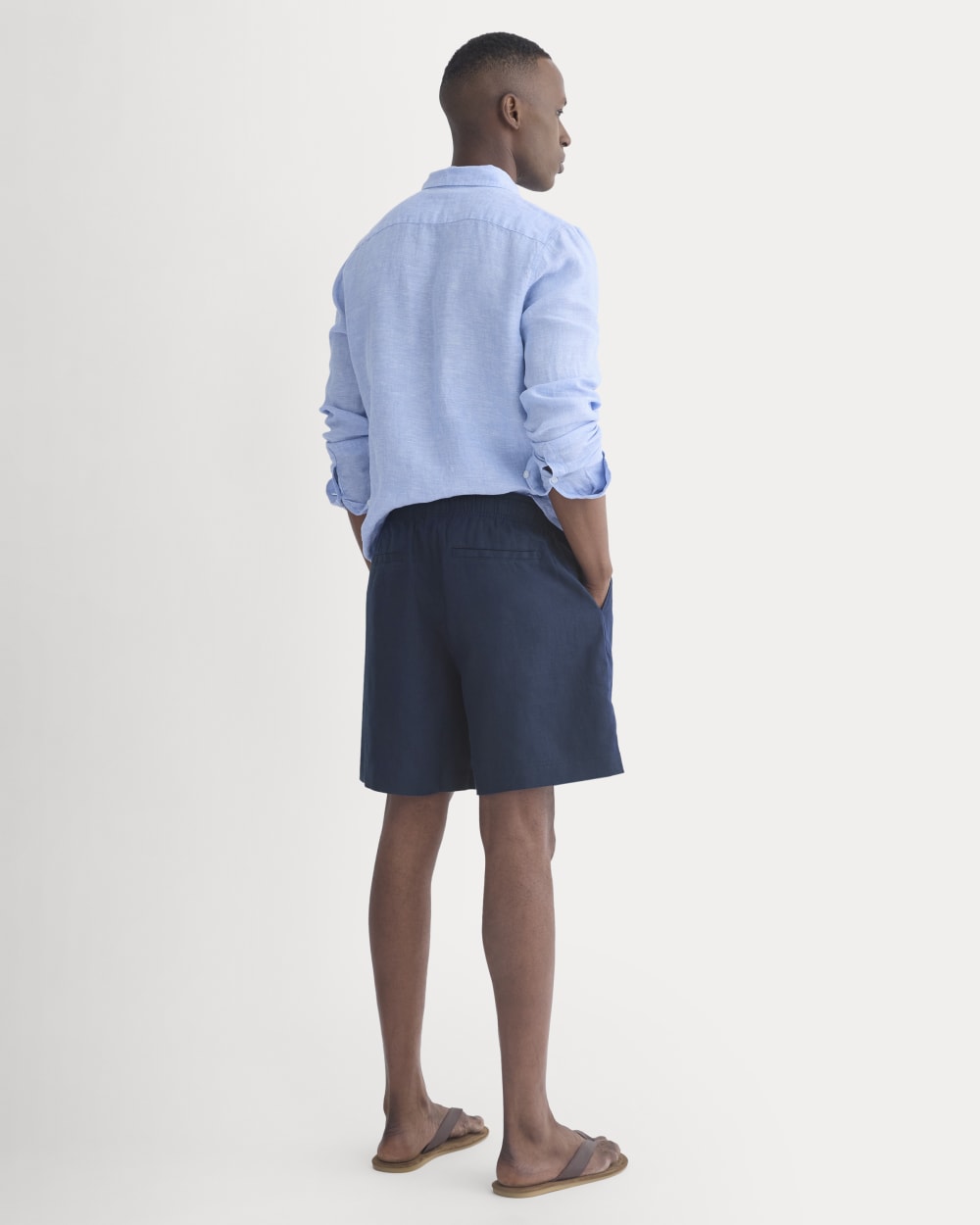 Linen Easy Short | Navy