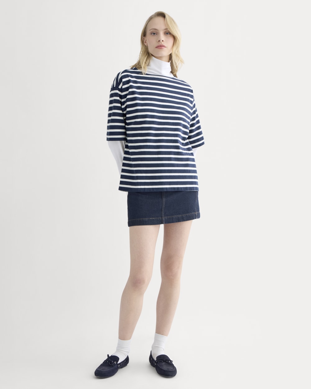 Mariner Tee | Navy / Bone