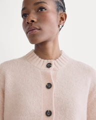 The Crew Cardigan in Alpaca | Soft Rose