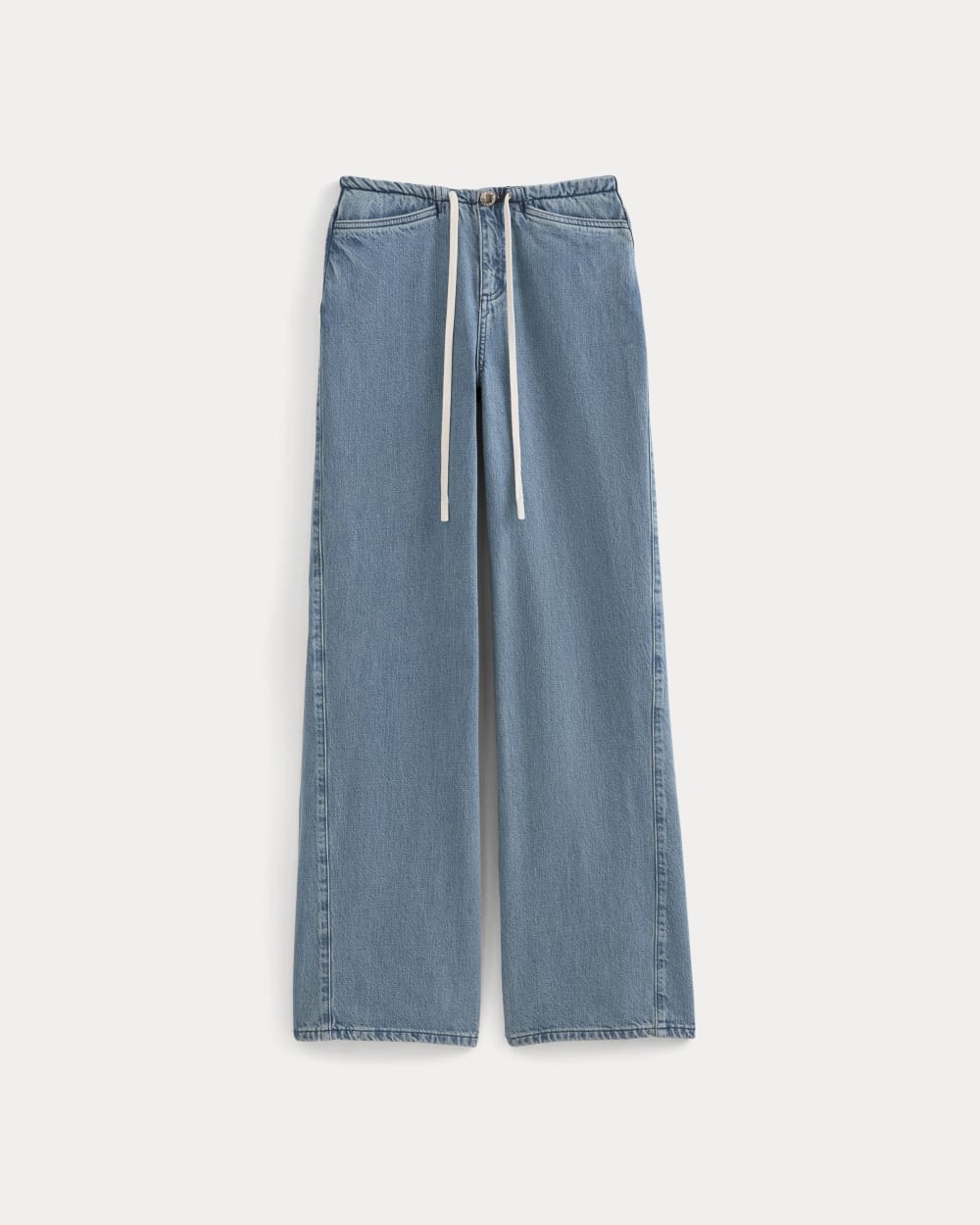 Low-Slung Tie-Front Jean | Medium Indigo