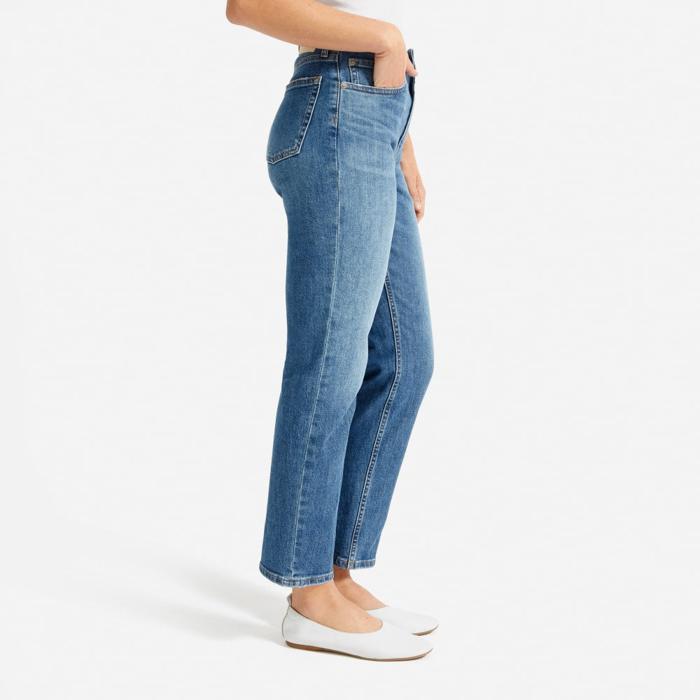The Super-Straight Jean | Medium Blue Wash | Ankle