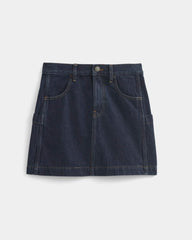Denim Utility Mini Skirt | Tungsten Rinse