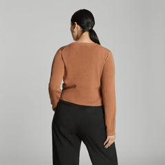 The Luxe Merino Cardigan | Tawny Brown