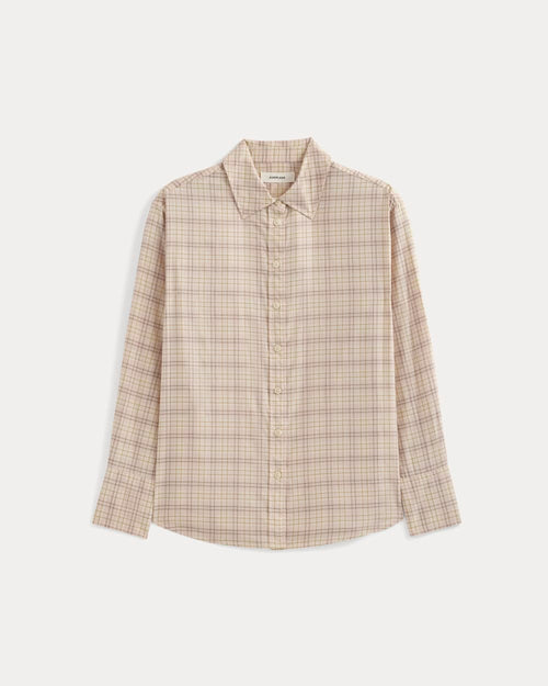 Everyday Shirt in Silky Cotton | Plaid