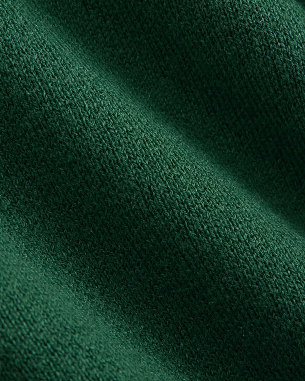 Double Knit Crew in Cotton Merino | Hunter Green