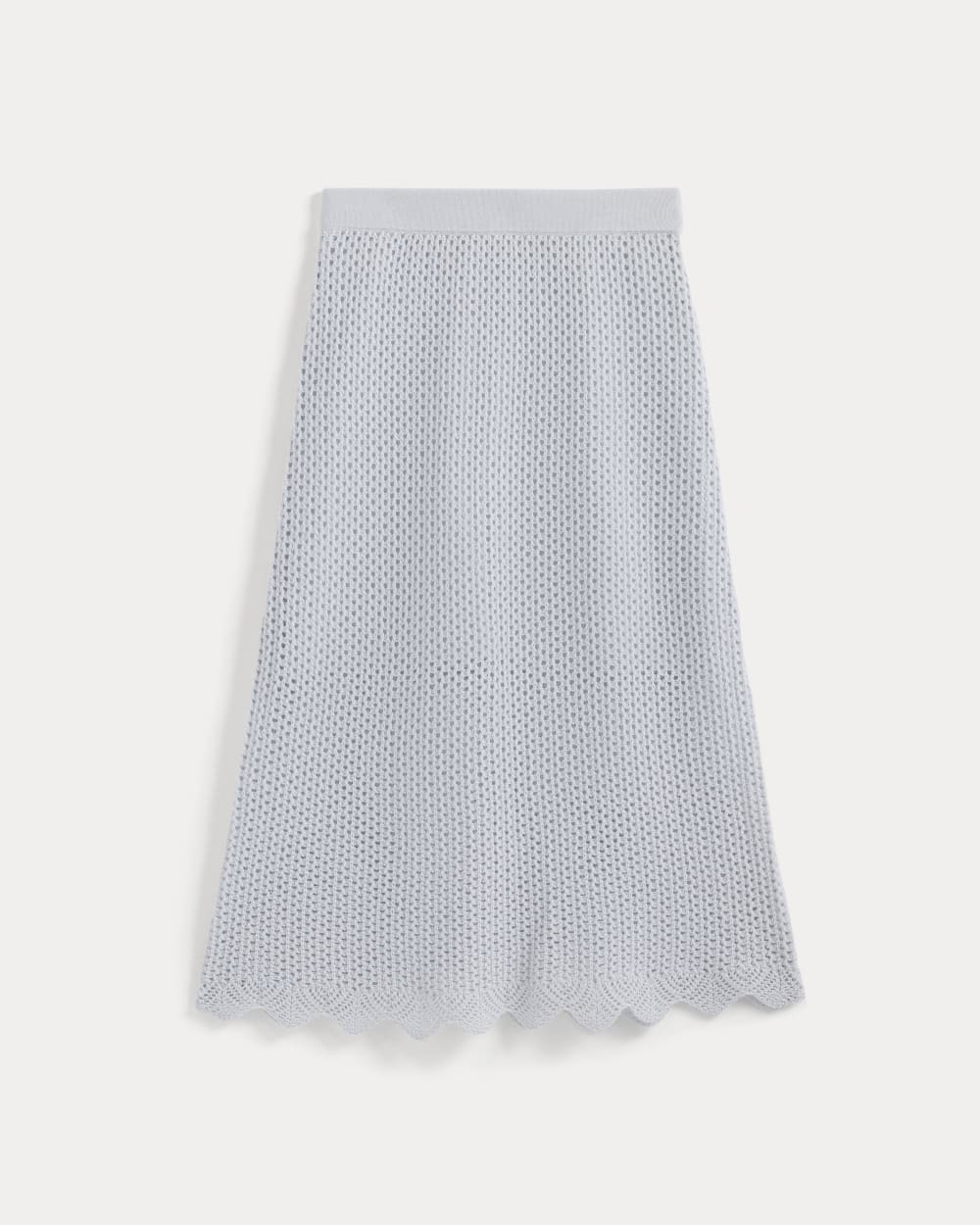 Lace-Knit Midi Skirt | Skywriting