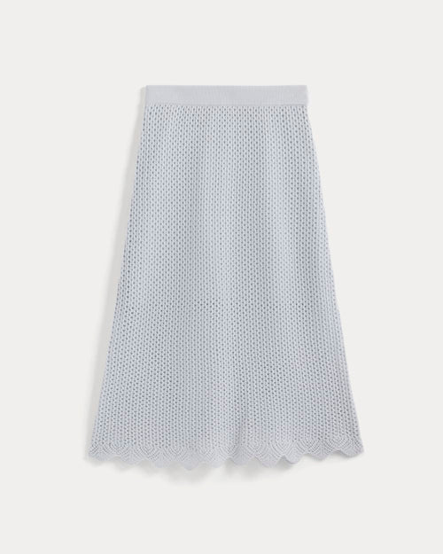 Lace-Knit Midi Skirt | Skywriting