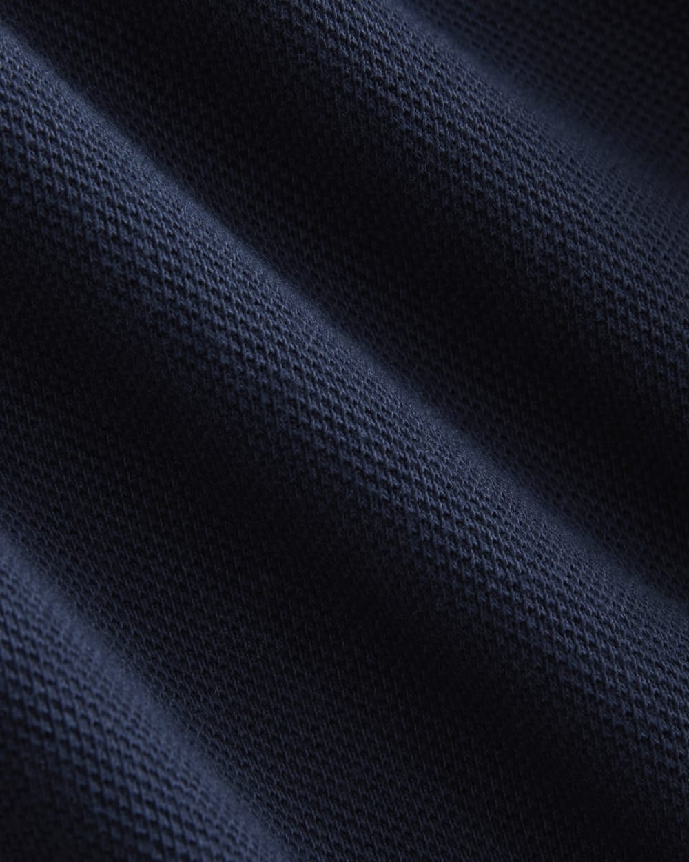 Pique Boxy Polo | Navy