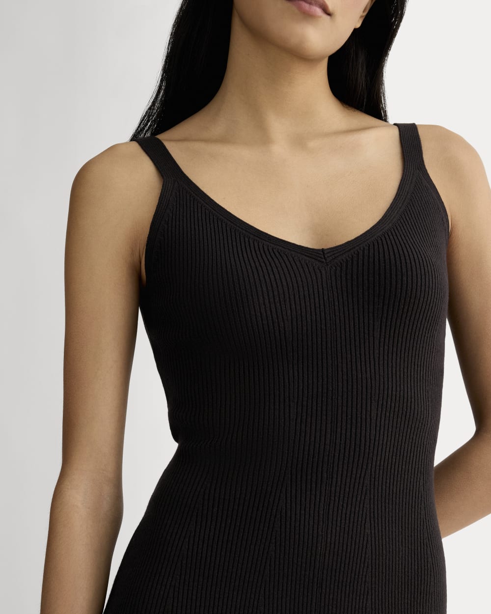 The Fine Knit Cami Dress | Black