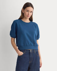 Lightweight Terry Blouson Short-Sleeve Crew | Blue Wing Teal