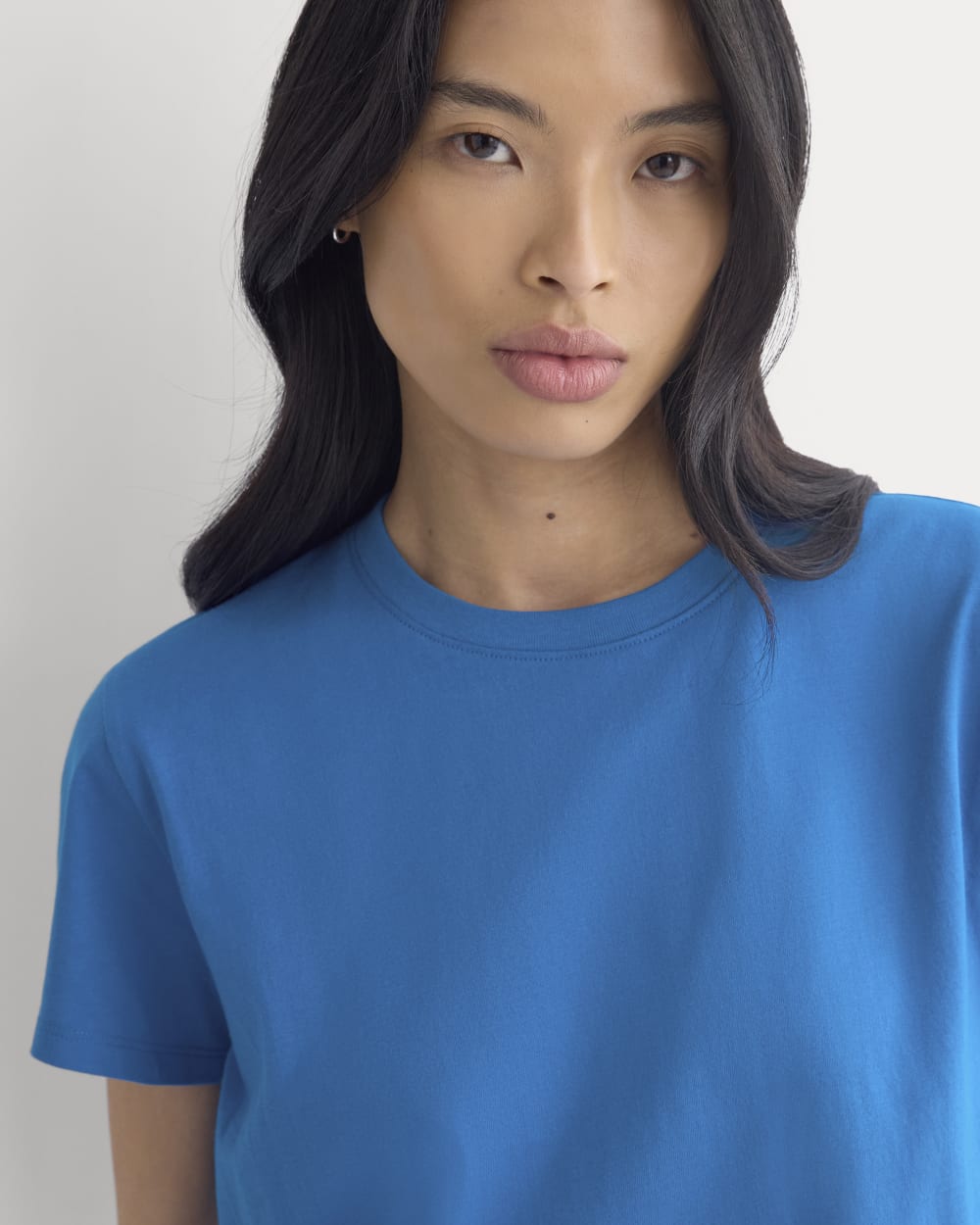 The Box-Cut Tee in Essential Cotton | Imperial Blue | No Pocket