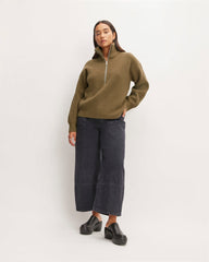 The Half-Zip Sweater in Luxe Merino | Beech