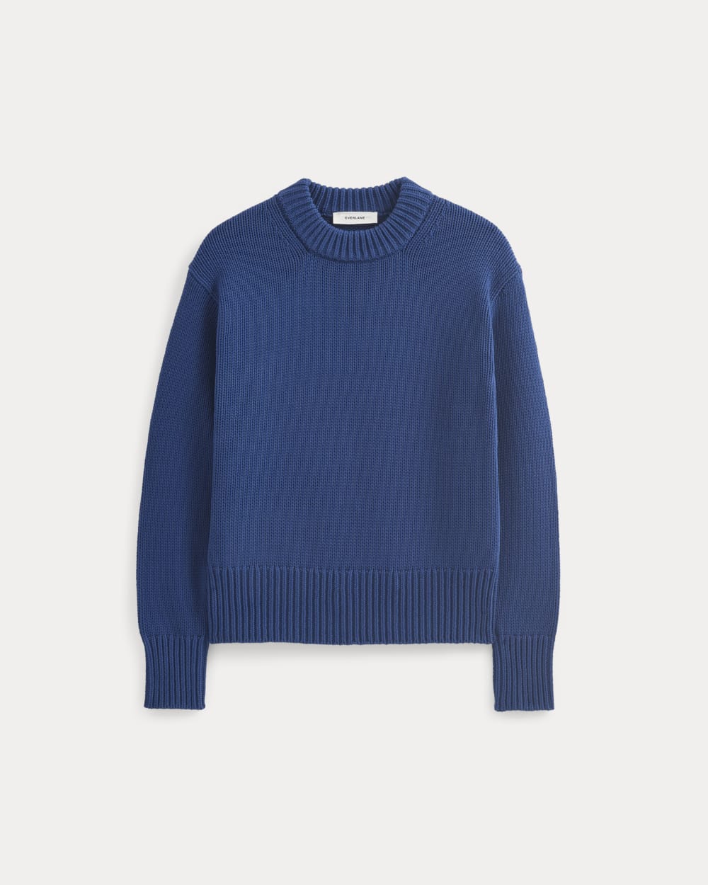 Oversized Cocoon Crew in Elevated Cotton | Estate Blue