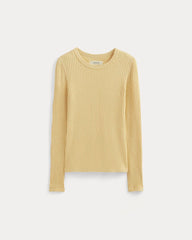 The Cozy Rib Long-Sleeve Tee | Banana Crepe