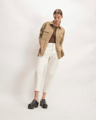 The Classic Cotton Flannel Shirt | Heathered Dark Khaki
